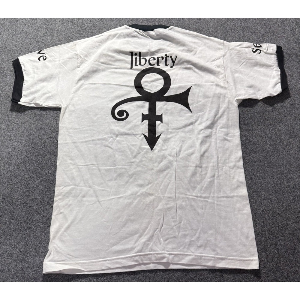 Vintage 1997 Prince Emancipation Tour Love Sex Liberty Ringer T Shirt Large 90s - Picture 2 of 14